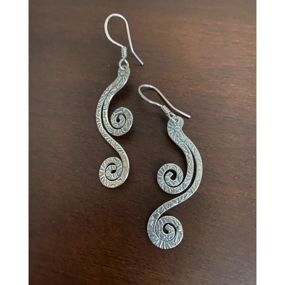 Sterling silver earrings from Istanbul.